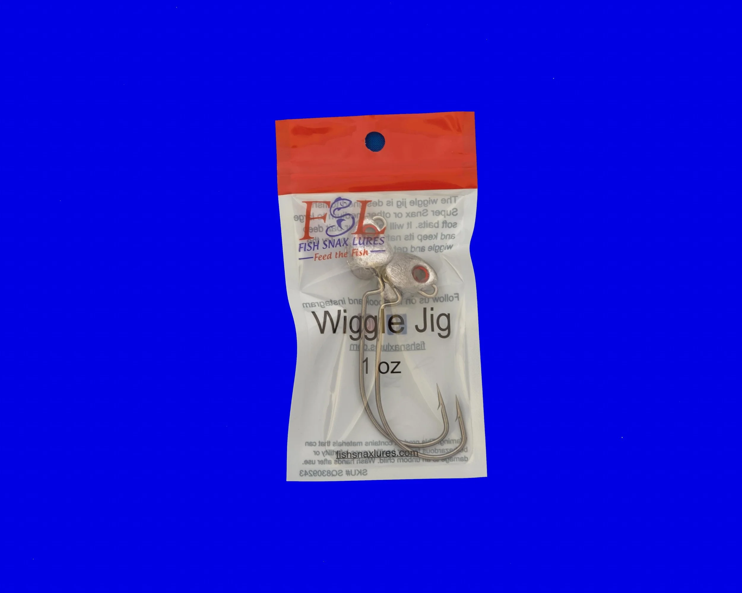 1 Oz Wigglehead Jigs 2 Pack — Fish Snax Lures